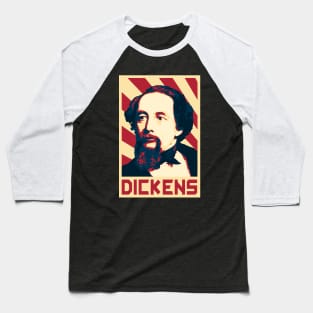 Charles Dickens Retro propaganda Baseball T-Shirt